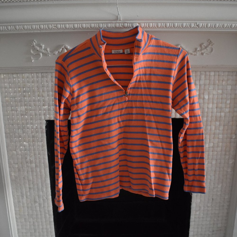90s LL Bean Half Zip Top Size M